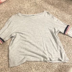 Grey color stripe shirt